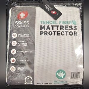 Swiss Comfort TENCEL Fiber Mattress Protector - Full Size